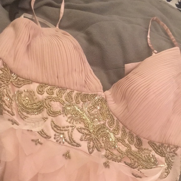 (10) SUE WONG Nocturne midi dress rose colour - Picture 5 of 15